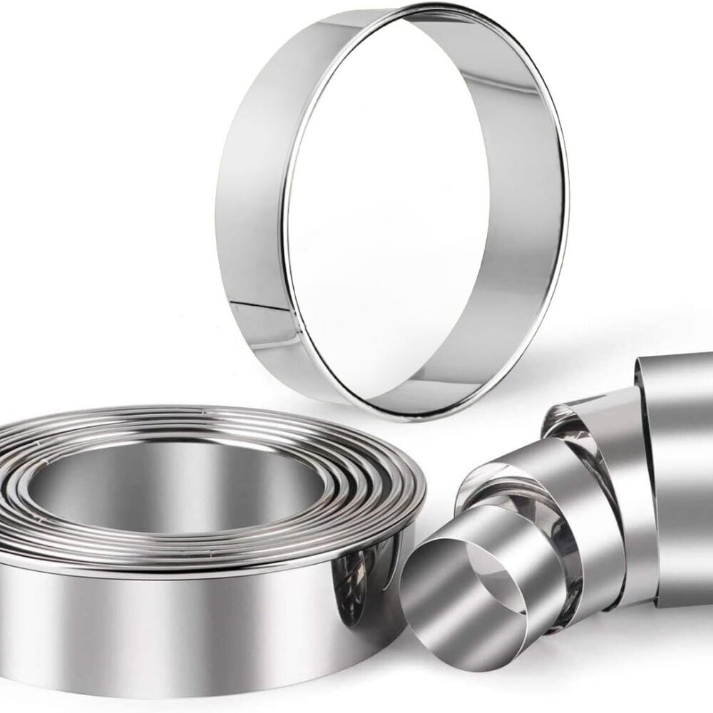 Stainless Steel Round Cookie Biscuit Cutter Set, 11 Circle Donut Doughnut Cutter